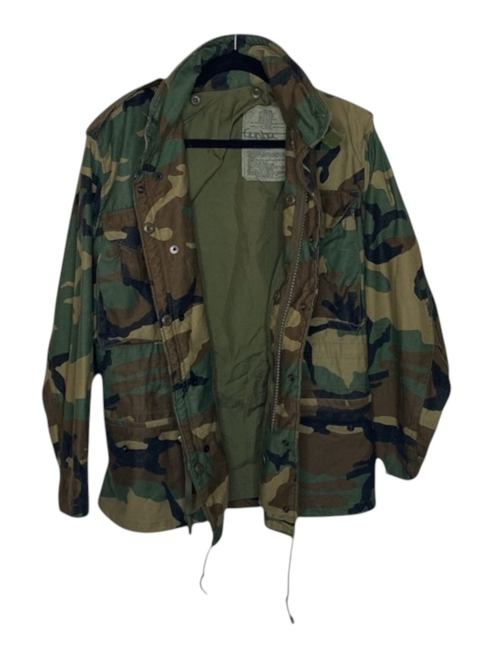 Vintage: Golden Mfg ☮︎︎ Military M65 Field Chore Jacket ☮︎︎ Army Camo Green ☮︎︎ - Picture 8 of 16